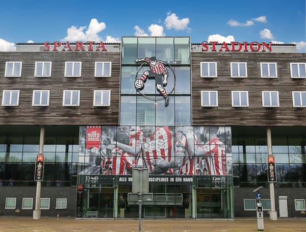 Het Sparta Stadion in Rotterdam, locatie van Sport Medisch Centrum Sparta